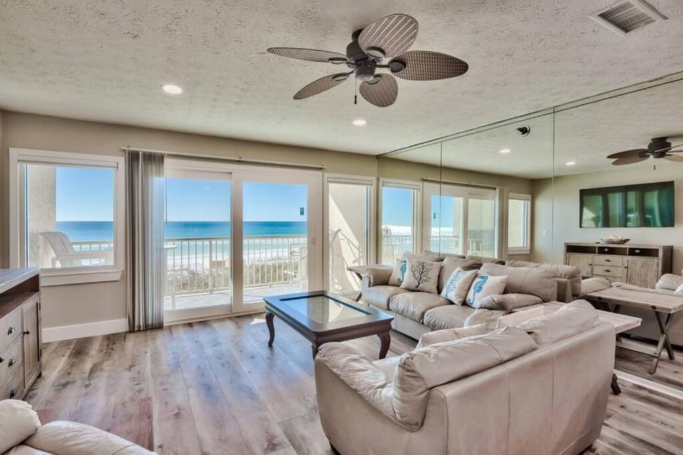 Living room, Seating area, Sea view