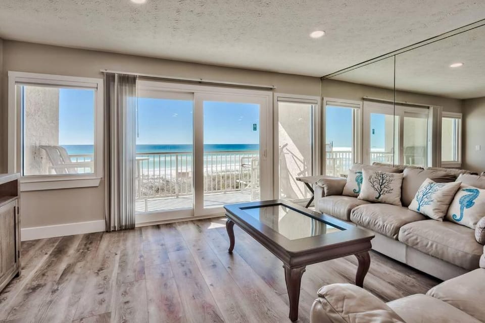 Living room, Seating area, Sea view
