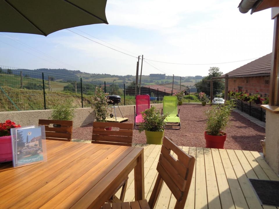 Charmant gîte à la ferme avec terrasse et animaux admis - FR-1-496-235 House in Auvergne-Rhône-Alpes