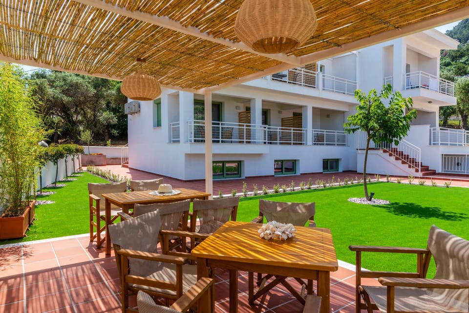 Property building, Garden, Seating area