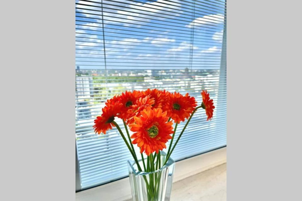 ORANGE 2 2xMetro fast WiFi 50'TV Netflix HBO AppleTV+ Panorama Apartment in Warsaw