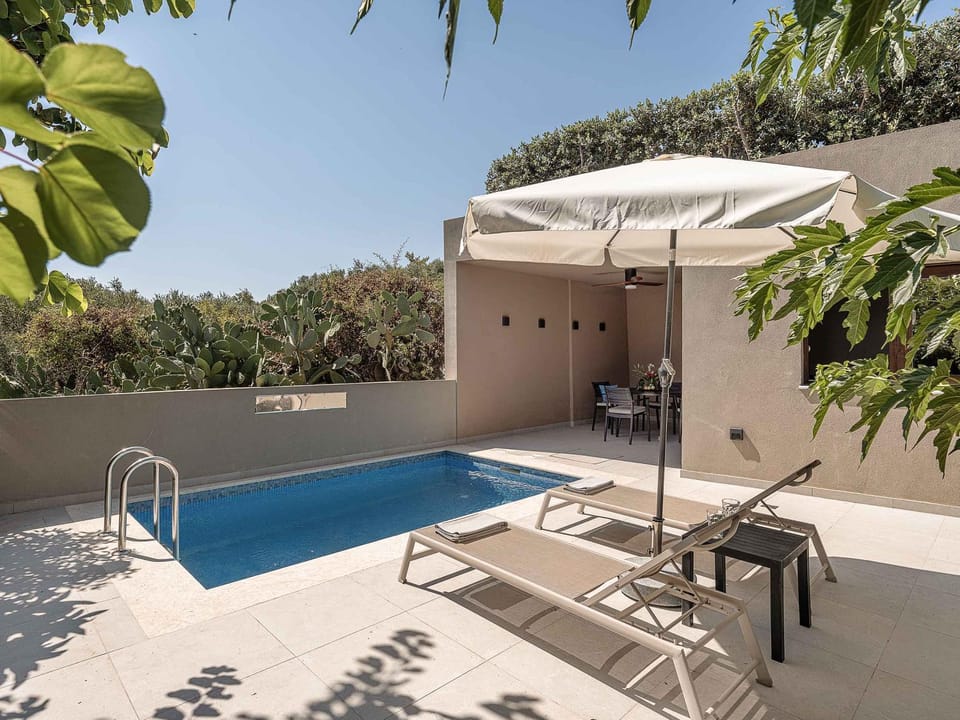 Patio, Swimming pool, sunbed