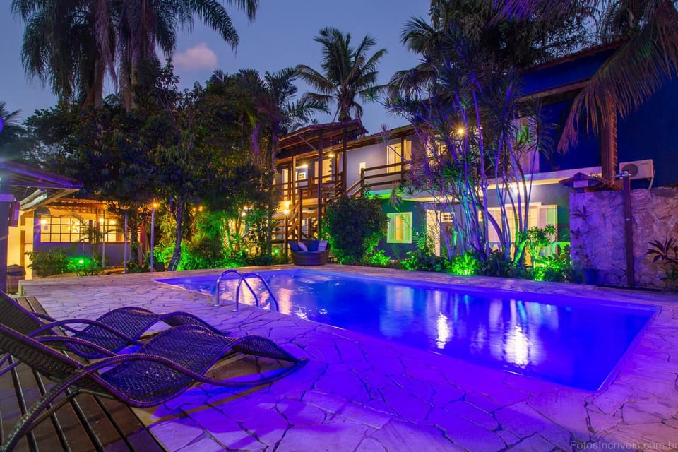 Night, Garden, Spa and wellness centre/facilities, Pool view, Swimming pool