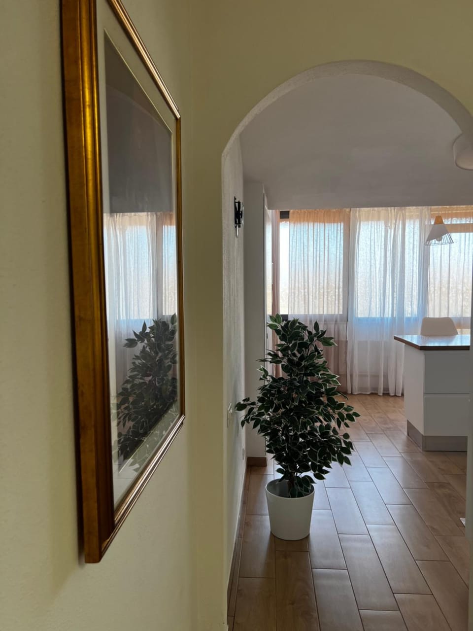 Photo of the whole room, kitchen