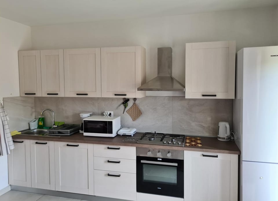 Kitchen or kitchenette, dishwasher