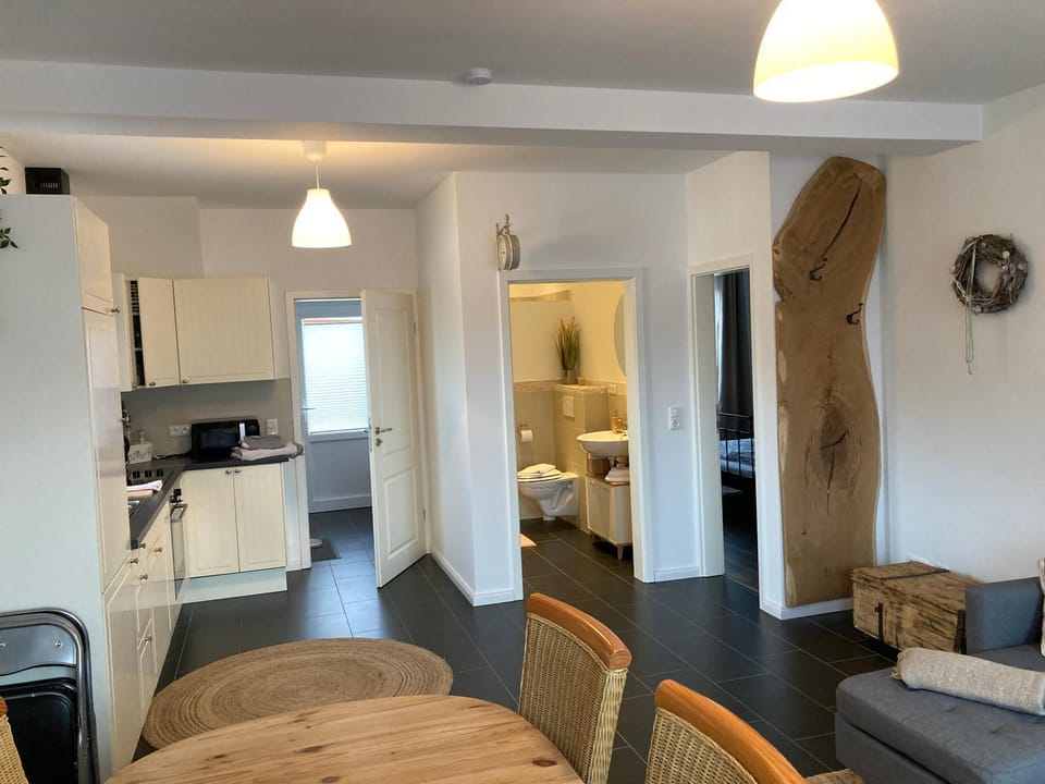 Living room, Dining area, Communal kitchen