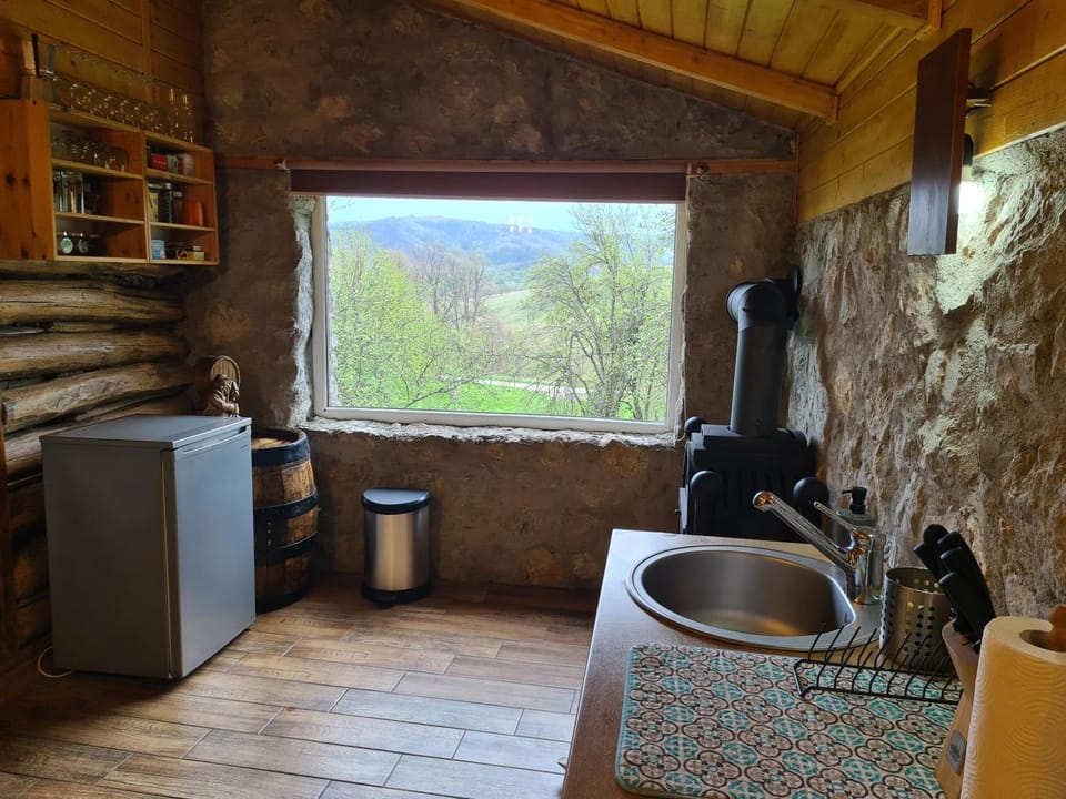 Coffee/tea facilities, View (from property/room), Kitchen or kitchenette, Living room, Photo of the whole room, Seating area, Breakfast, kitchen