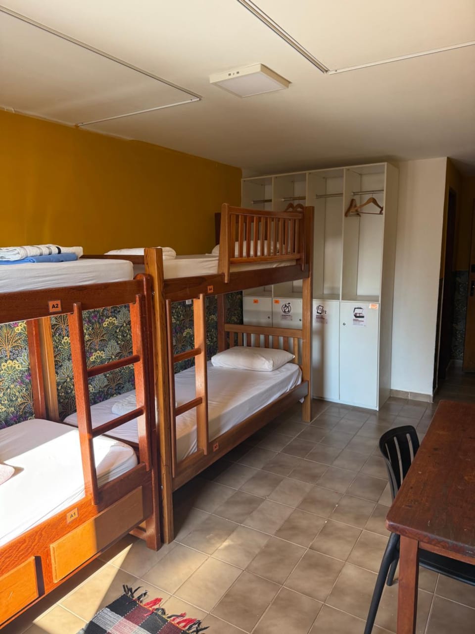 bunk bed, locker