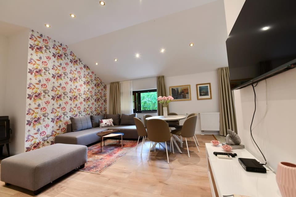 Living room, Seating area, Dining area