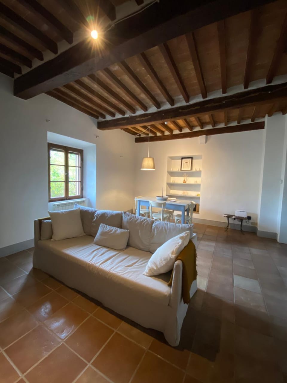 Window to Bagno Vignoni Apartment in Bagno Vignoni
