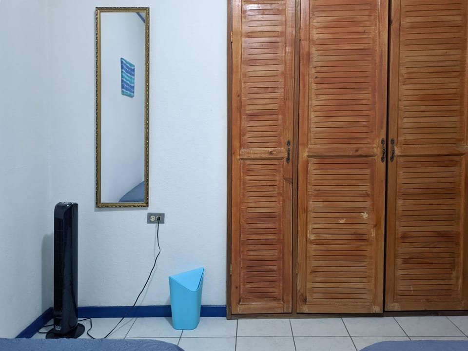 Bedroom, fireplace, wardrobe