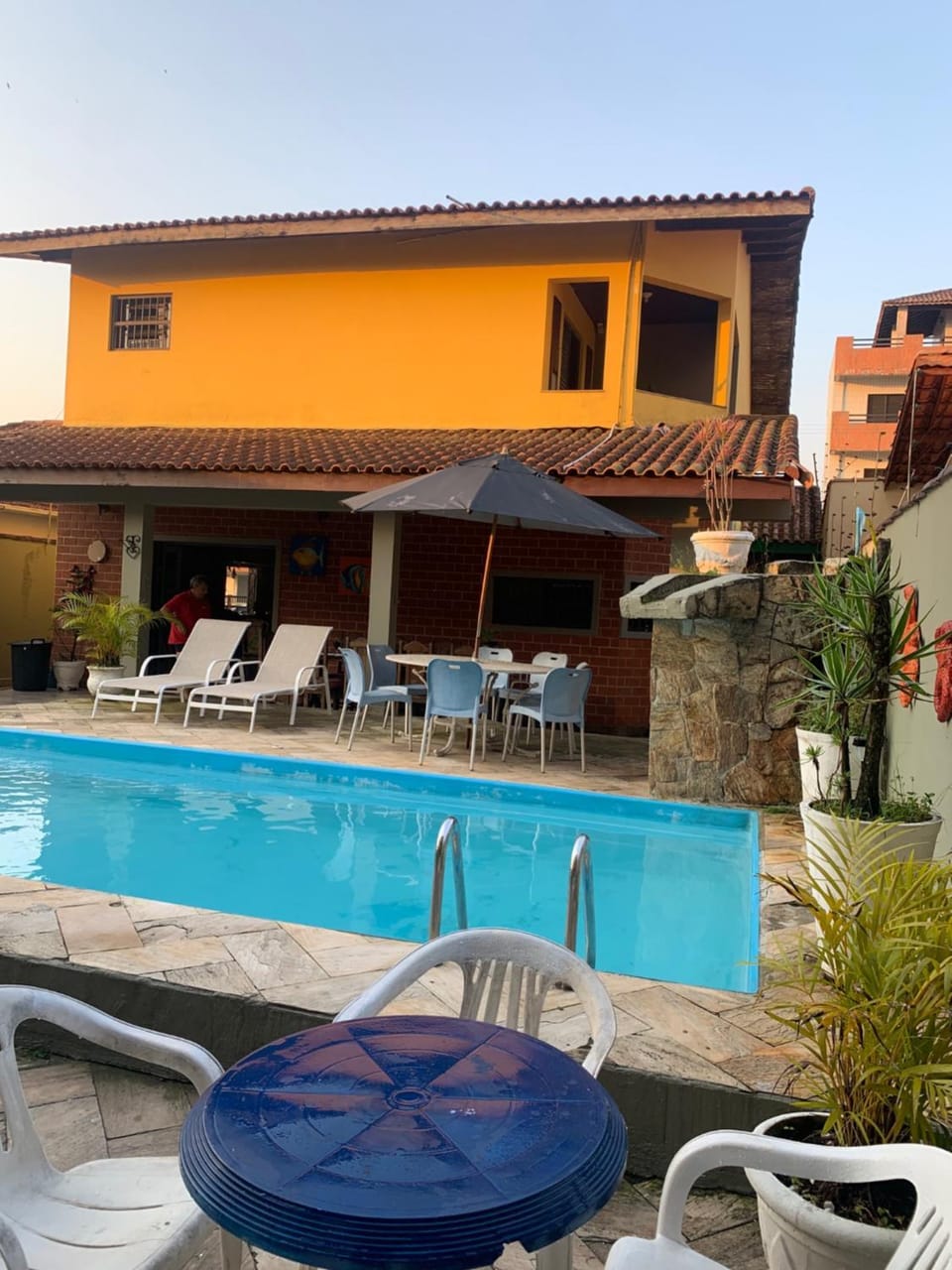 Pool view, Swimming pool, sunbed