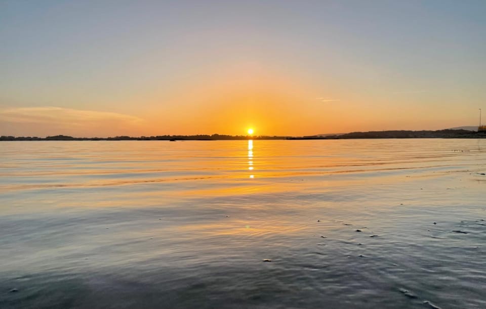 Natural landscape, Beach, Sea view, Sunset
