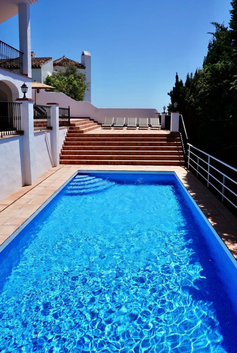 Property building, Living room, Swimming pool