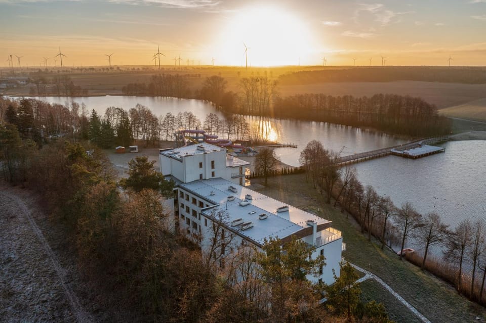 Bird's eye view, Lake view, Sunrise