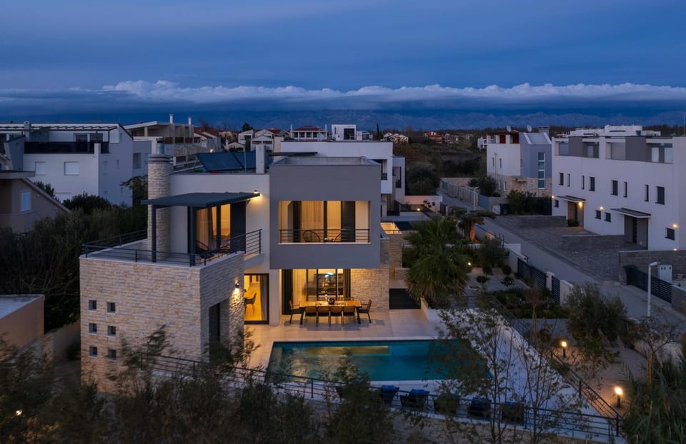 Villa Roca with heated pool and sauna Villa in Zadar County
