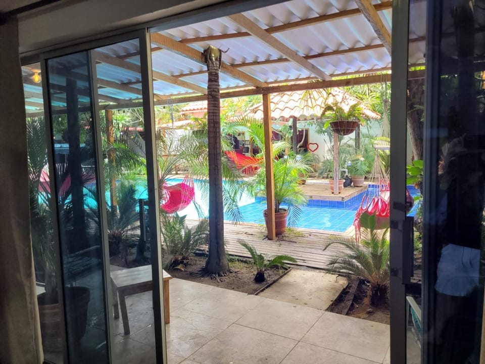 Patio, Day, Garden, Garden view, Pool view, Swimming pool, sunbed