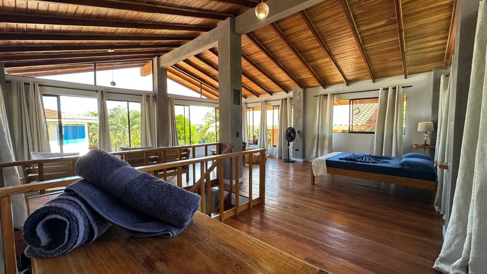 Bed, Living room, Seating area