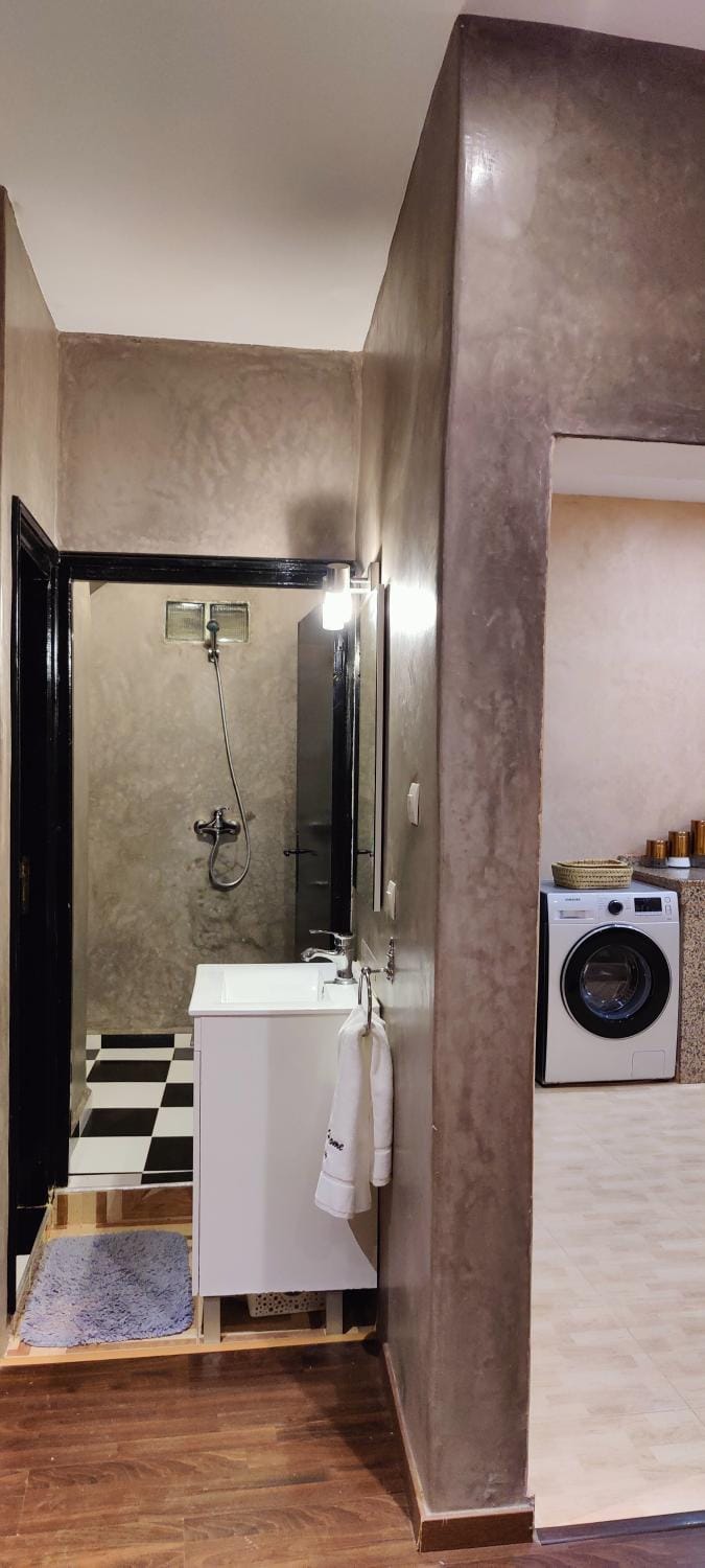 Shower, washing machine, washing machine