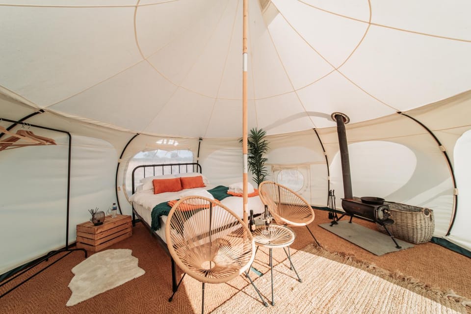 Bamburgh Under Canvas Luxury tent in England