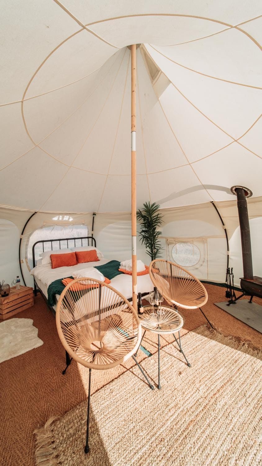 Bamburgh Under Canvas Luxury tent in England