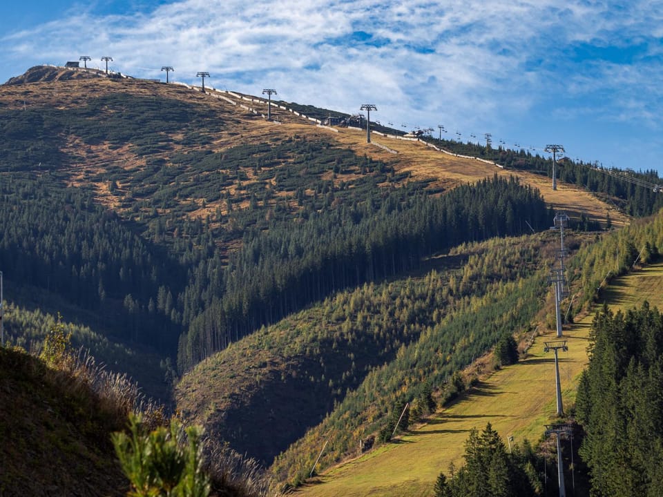 Natural landscape, Summer, Skiing, Mountain view