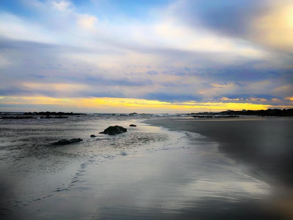 Day, Natural landscape, Beach, Sea view, Sunset