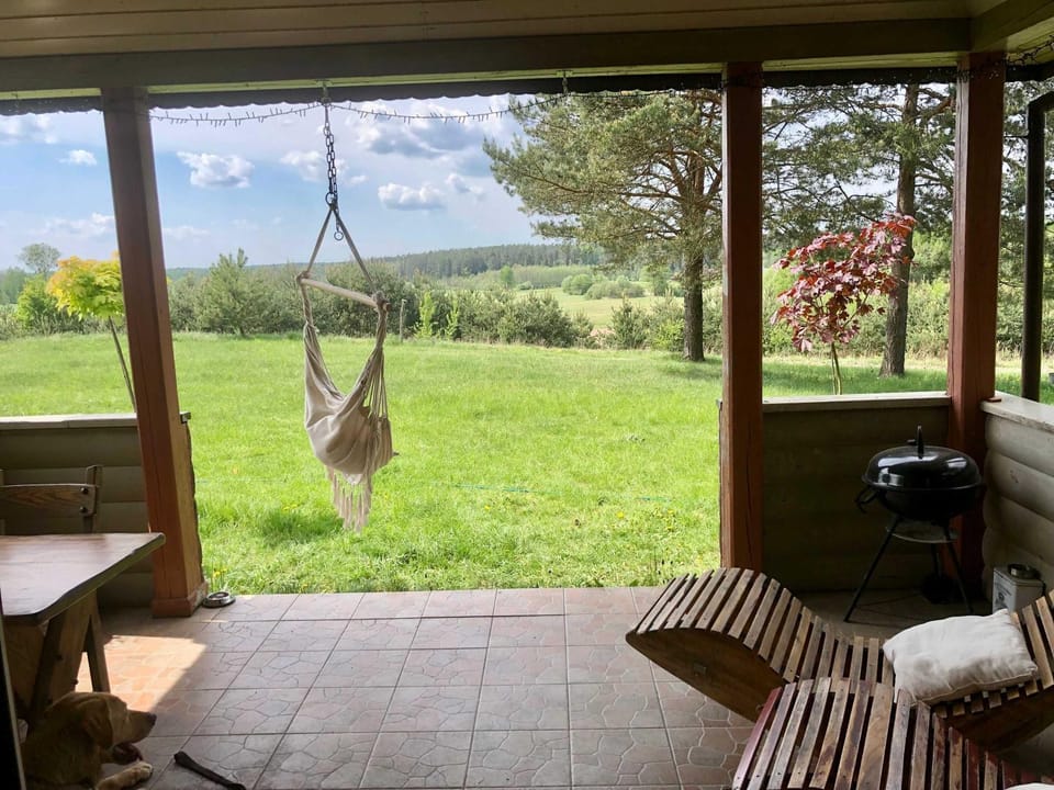 Wietrznie Wichrowe Wzgórze - domek z kominkiem na Podlasiu House in Poland