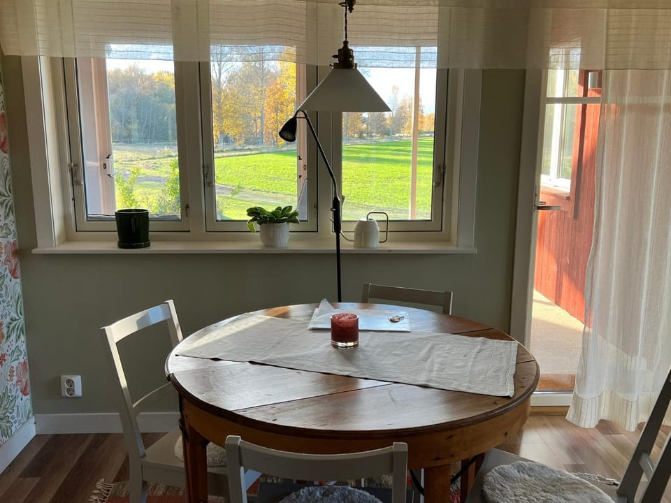 Property building, Living room, Dining area