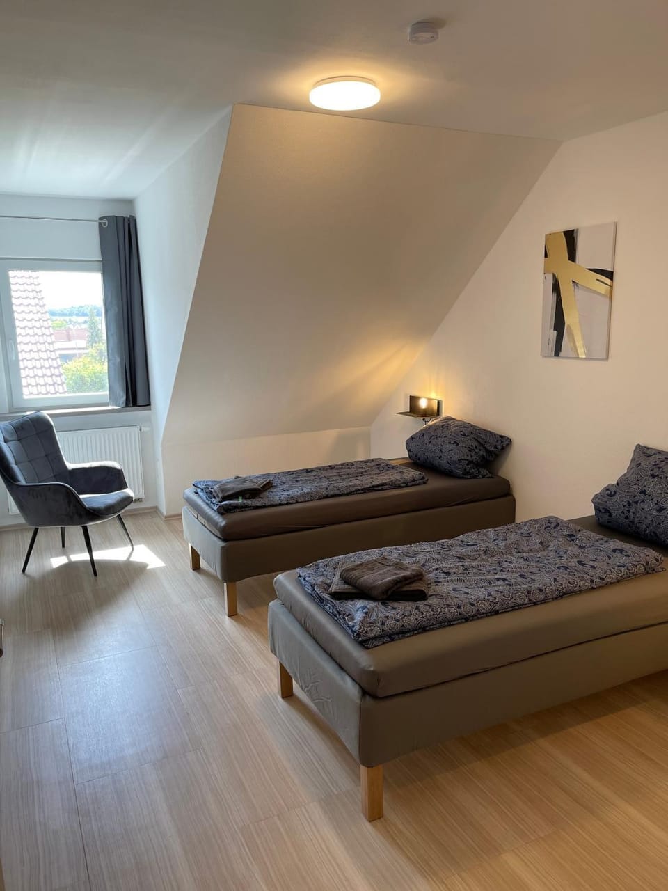 Property building, Living room, Bedroom
