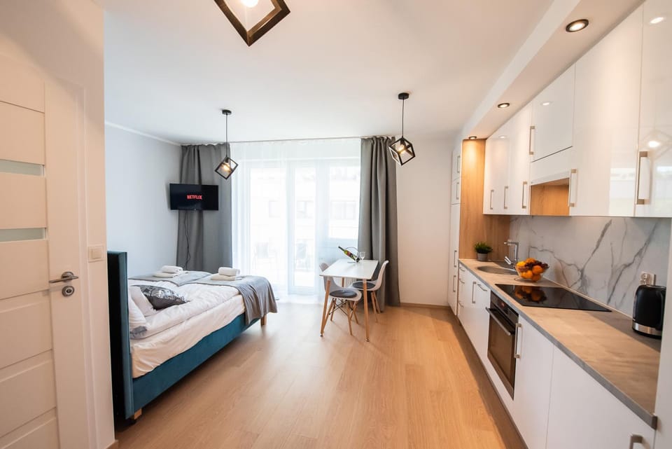 Bed, TV and multimedia, Balcony/Terrace, Kitchen or kitchenette, Living room, Photo of the whole room, Dining area, Area and facilities