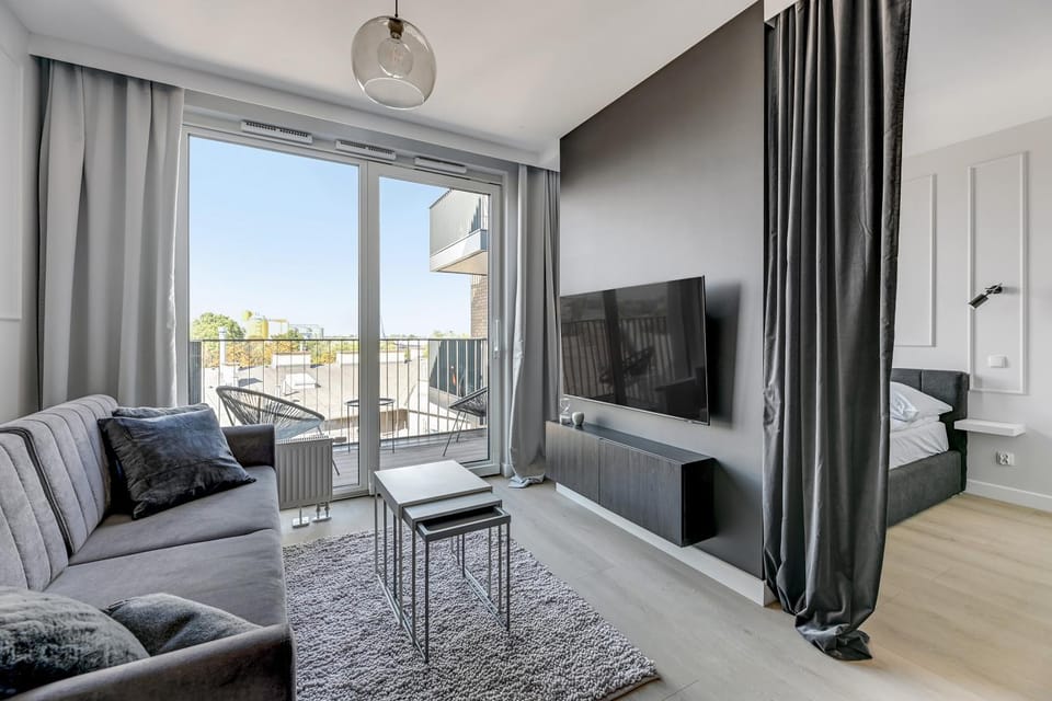 Bed, TV and multimedia, Balcony/Terrace, Living room, Photo of the whole room, Seating area, Bedroom, Area and facilities