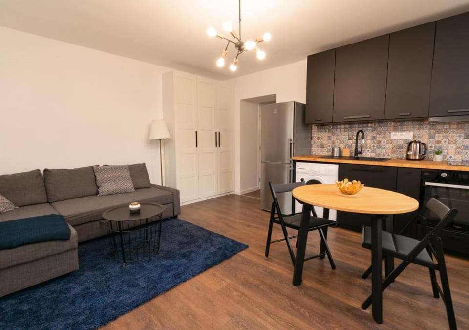 Living room, kitchen