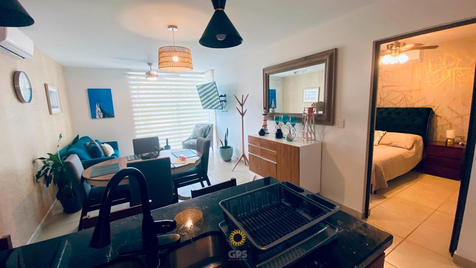 Living room, Dining area, Bedroom