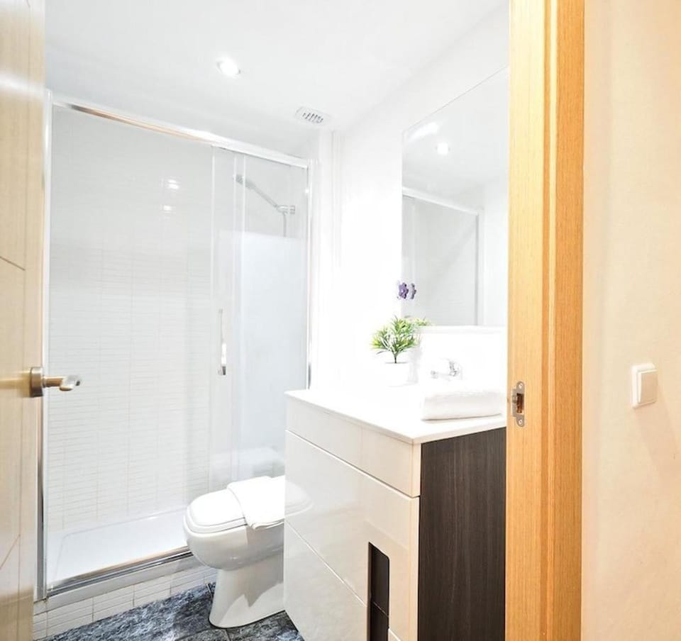 Shower, Toilet, Bathroom, towels