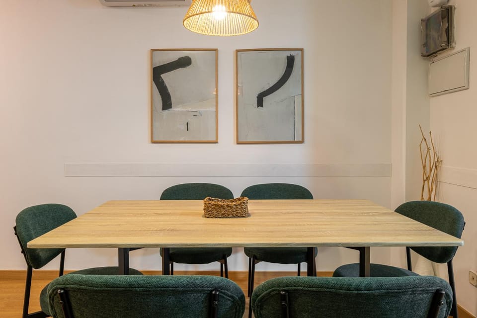 Dining area, air conditioner
