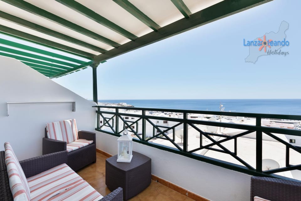 View (from property/room), Balcony/Terrace, Sea view