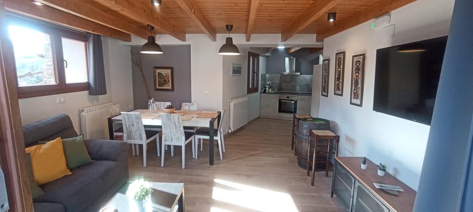 Kitchen or kitchenette, Living room, Dining area