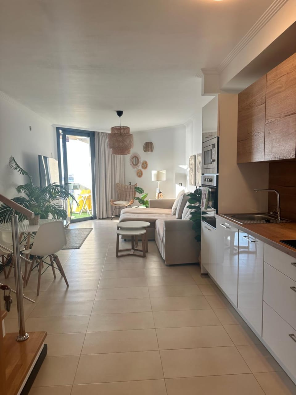 Apartamento Villa Bruno con vistas al mar, primera línea de playa Apartment in El Cotillo