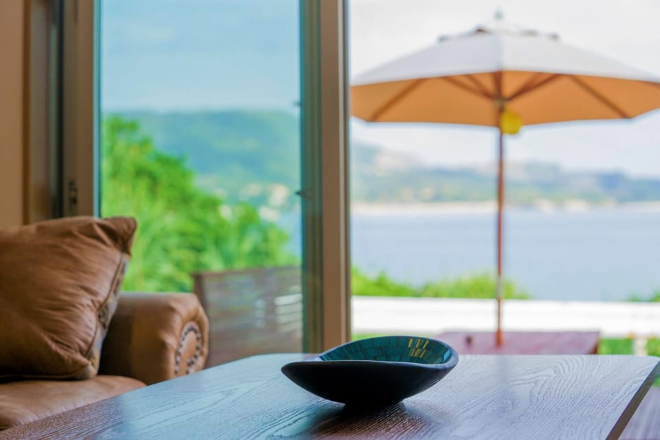 Day, View (from property/room), Living room, Sea view