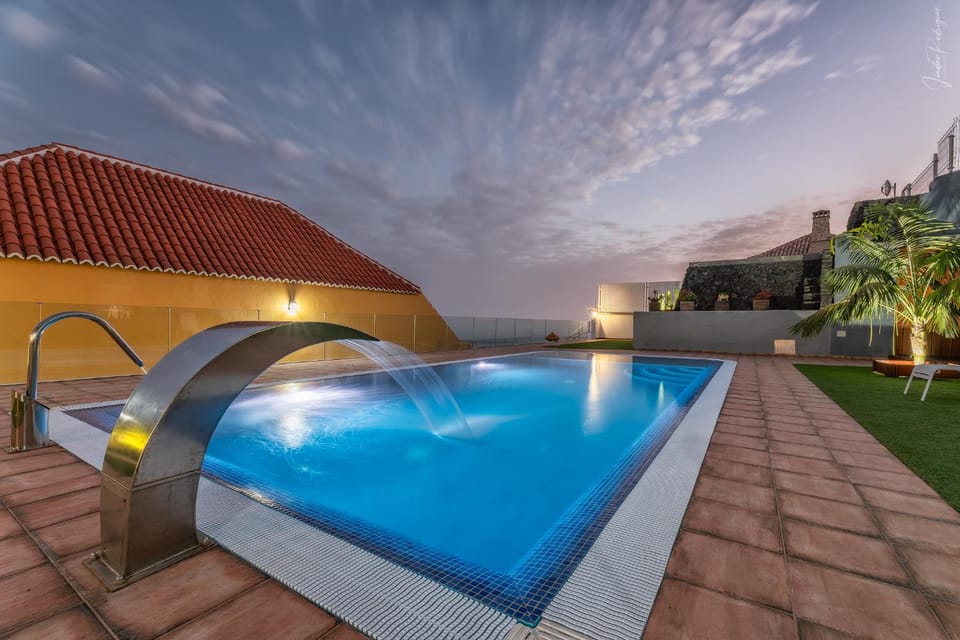 Swimming pool, Sunset