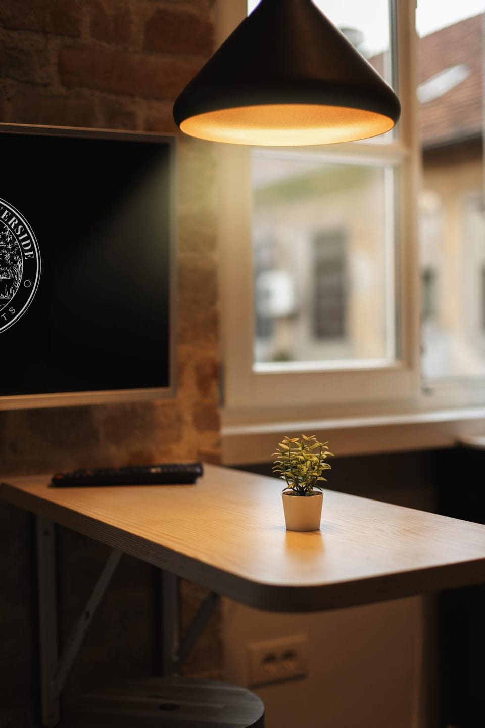 Kitchen or kitchenette, hair dresser