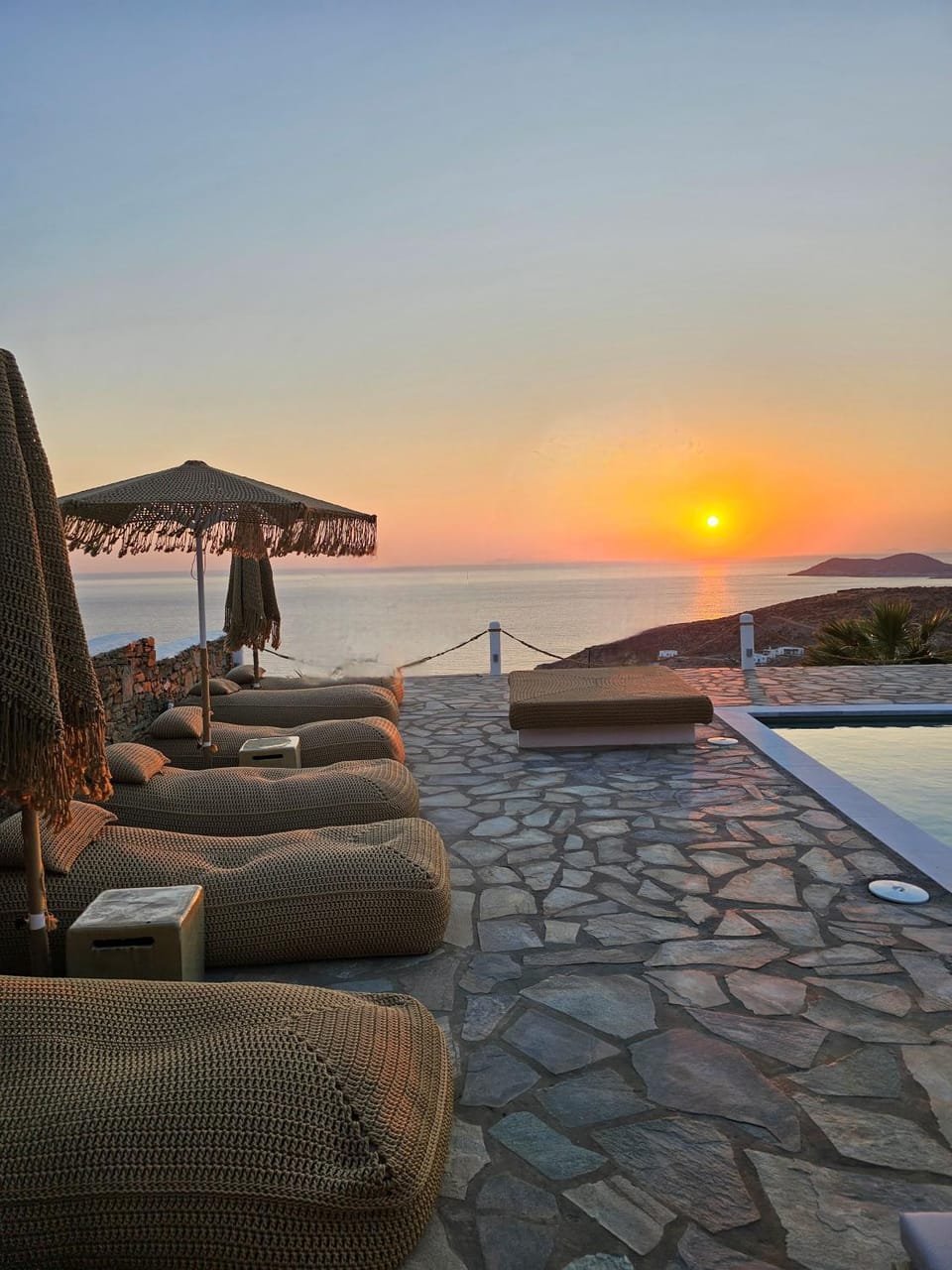 Sunset, sunbed