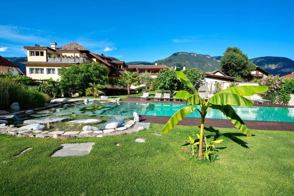 Property building, Living room, Swimming pool
