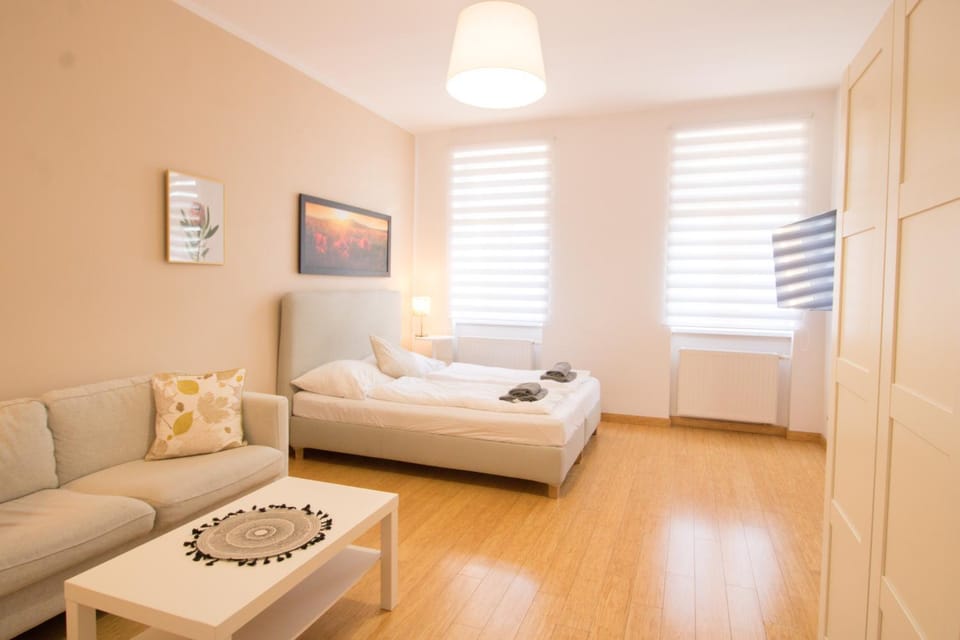 Bed, TV and multimedia, wardrobe