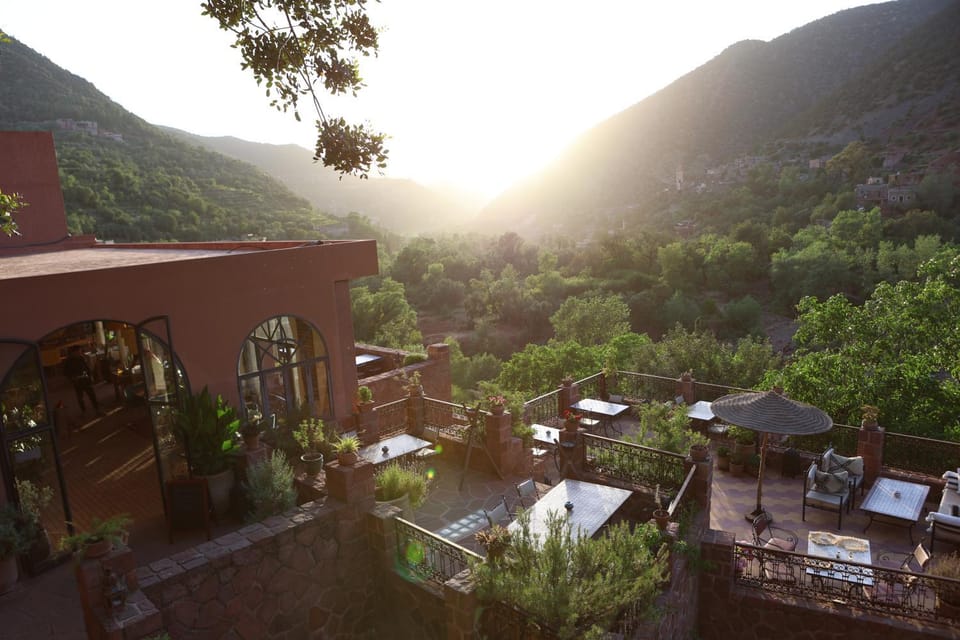 Natural landscape, Balcony/Terrace, Mountain view, Sunset