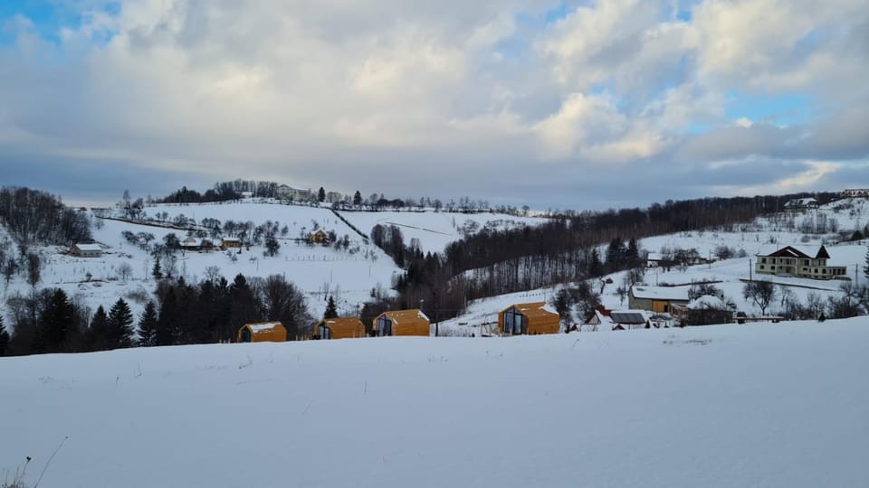 Property building, Natural landscape, Winter, Mountain view