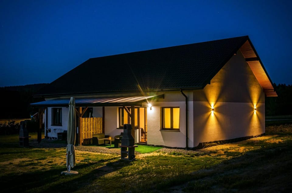 Property building, Garden, Sunset