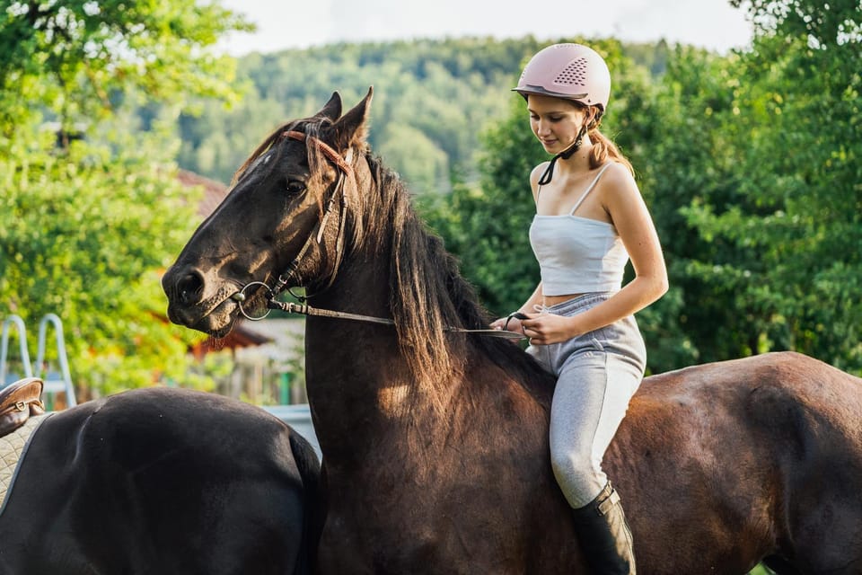 People, Horse-riding