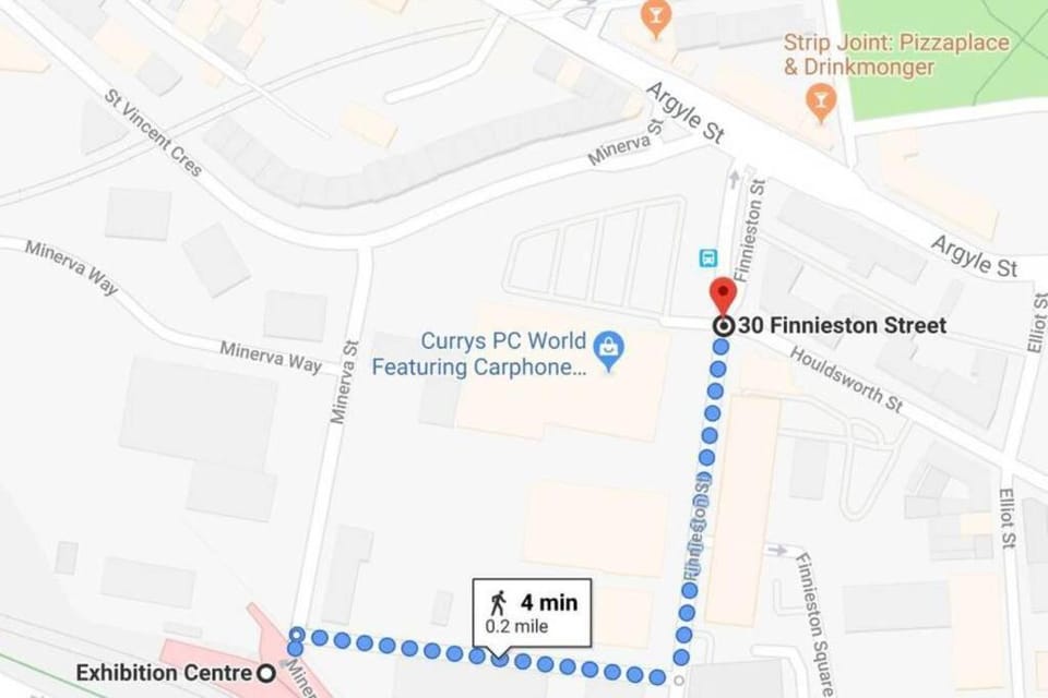 Fresh, modern West End apartment beside Hydro Apartment in Glasgow